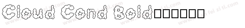 Cloud Cond Bold字体转换